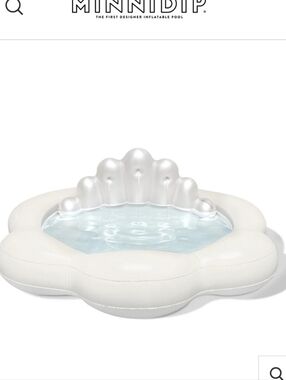 The Coastal Pearl Seashell Fountain Pool